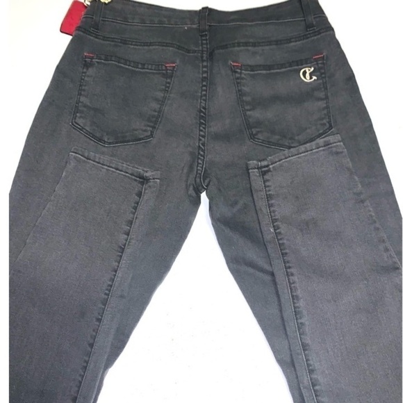 CJ by Cookie Johnson Grey skinny Jeans Size 27 new with tags - Picture 2 of 5